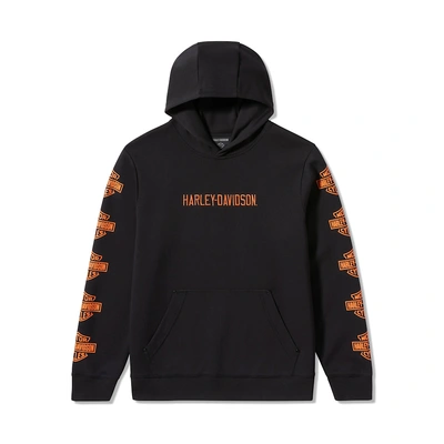 Harley-Davidson Mens Essential Bar &amp; Shield Pullover Hoodie - Harley Black
