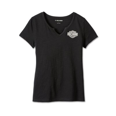 Womens Champion Club Slub Tee - Black Beauty