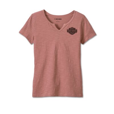 Womens Champion Club Slub Tee - Light Mahogany