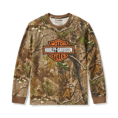 Harley-Davidson Mens Realtree APG Long Sleeve Knit Top - All Over Print