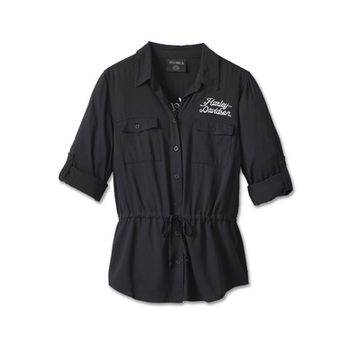 Harley-Davidson Revolution Women&#39;s Drawstring Waist Shirt