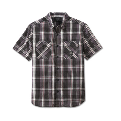 Harley-Davidson Mens Motorbreath Shirt - Black Plaid