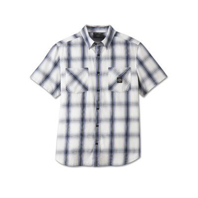 Harley-Davidson Mens Forever Harley Shirt - Blue Plaid