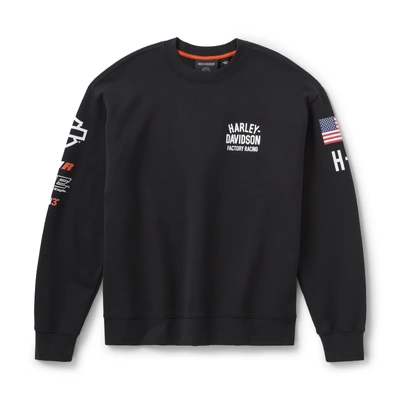 Harley-Davidson Factory Racing Team Crewneck Sweatshirt - Harley Black