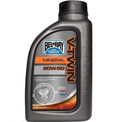 Bel-Ray V-Twin Mineral Motor Oil 20W-50 - 1 Litre