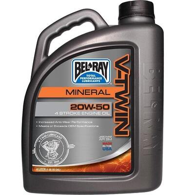 Bel-Ray V-Twin Mineral Motor Oil 20W-50 4 Litre - 4L