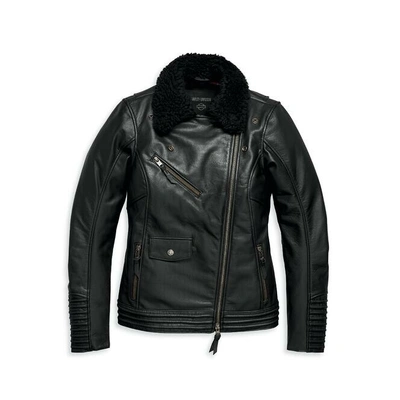 Harley-Davidson Womens Maverick Leather Jacket - Black