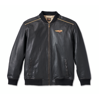 Harley-Davidson Mens 120th Anniversary Leather Jacket - Black