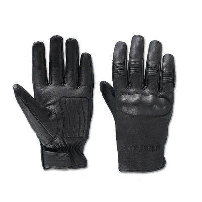 Harley-Davidson Mens Gild Waterproof Leather Gloves - Harley Black