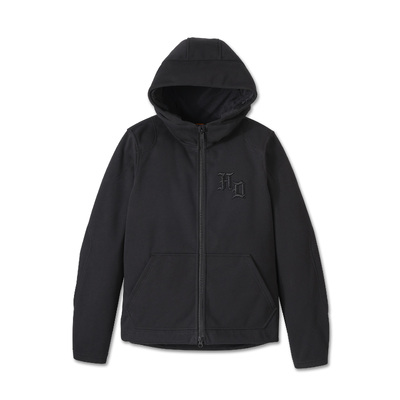 Womens H-D Deflector 2.0 Hooded Riding Fleece - Harley Black