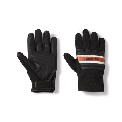 Harley-Davidson Mens H-D Trenton Dyna Knit Riding Gloves - Harley Black