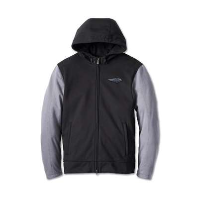 Harley-Davidson 120th Anniversary Deflector Mens Riding Fleece - Black/Quiet Shade