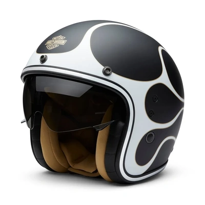 Harley-Davidson H-D® X14 Sun Shield 3/4 Helmet - Matte Harley Black
