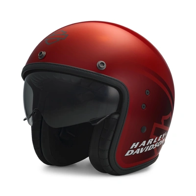 Harley-Davidson Metropolitan Sun Shield X14 3/4 Helmet - Red