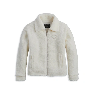 Harley-Davidson Womens Enchanted Sherpa Jacket - Off White
