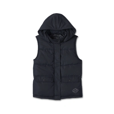 Harley-Davidson Women's Bar &amp; Shield Quilted Vest - Black Beauty