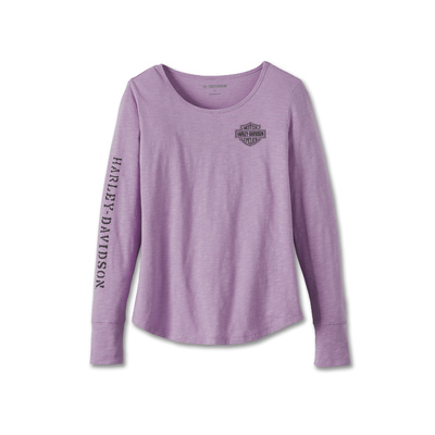 Womens Hero Long Sleeve Knit Top - Lavender Herb