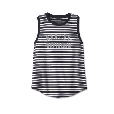Womens Division Striped Tank - YD Stripe/Black Beauty