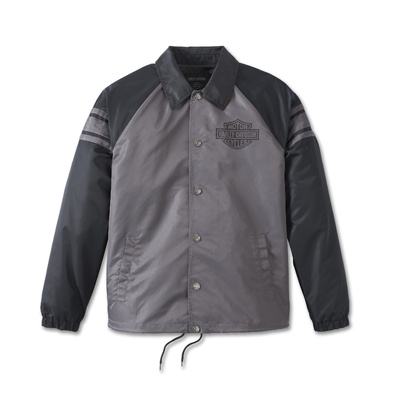 Harley-Davidson Mens #1 Coaches Jacket - Blackened Pearl