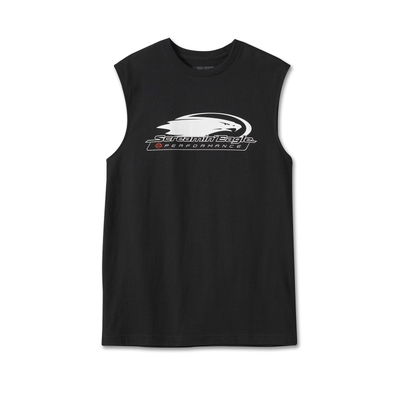 Harley-Davidson Mens Screamin Eagle Muscle Tee - Black Beauty