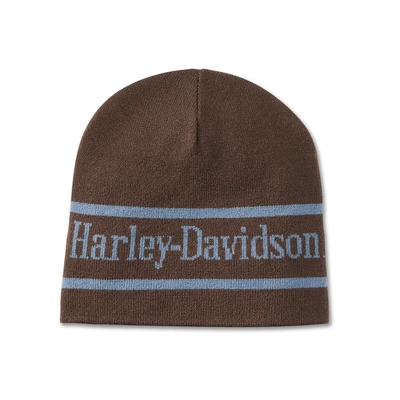 Harley-Davidson Cowboy Reversible Beanie - Brown/Blue - OSFM