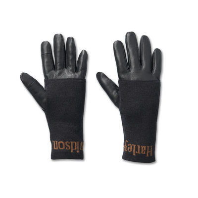 Harley-Davidson 3-in-1 Womens Leather Gloves - Harley Black