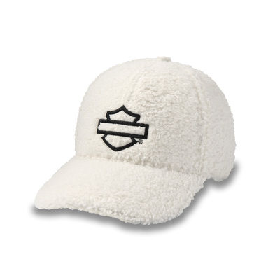 Harley-Davidson Open Bar &amp; Shield Womens Sherpa Hat - Cloud Dancer