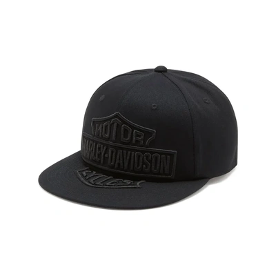 Harley-Davidson Oversized Bar &amp; Shield Panhead Fitted Hat - Harley Black
