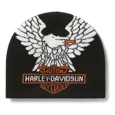 Harley-Davidson Eagle Strike Reversible Beanie - Black