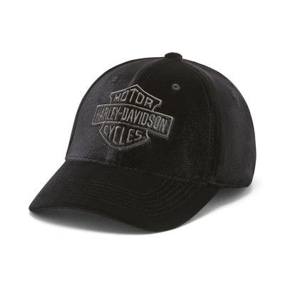 Harley-Davidson Womens Velour Ball Cap - Harley Black