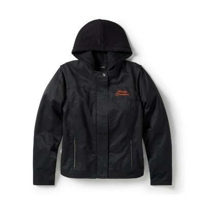 Harley-Davidson Womens Miss Enthusiast 3-in-1 Textile Jacket - Harley Black