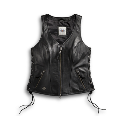 Harley-Davidson Women’s Avenue Leather Vest - Black
