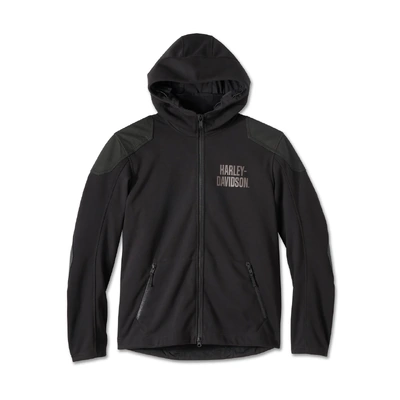 Harley-Davidson Willie G Skull Graphic Deflector 2.0 Hooded Riding Fleece - Harley Black