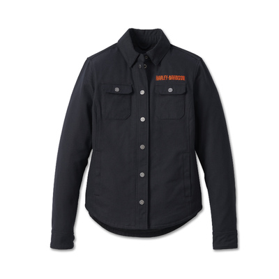Womens Operative Riding Shirt Jacket - Black