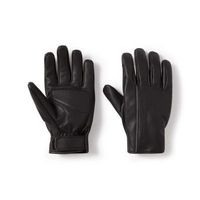 Harley-Davidson Mens Waterproof Leather Riding Gloves - Harley Black/ Blackened Pearl