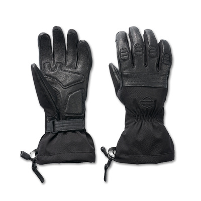 Harley-Davidson Women&#39;s Optimal Mixed Media Gauntlet Gloves