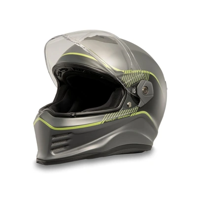 Harley-Davidson Division X15 Sunshield Full Face Helmet - Wild Lime
