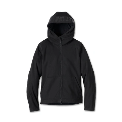 Harley-Davidson Women's Willie G Deflector 2.0 Hooded Riding Fleece - Black Beauty/True Blue