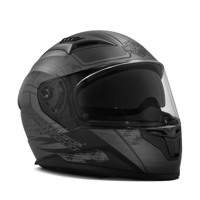 Metallic Graphic Sun Shield M05 Full-Face Helmet - Matte Black - L