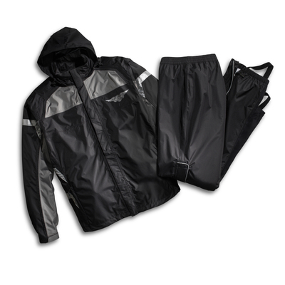 Harley-Davidson Full Speed Reflective Rainsuit - Black