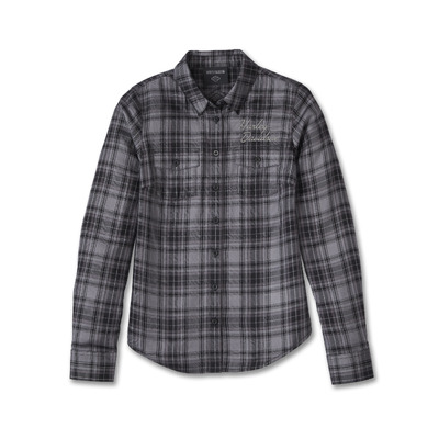 Womens Classic Bar &amp; Shield Shirt - YD Plaid