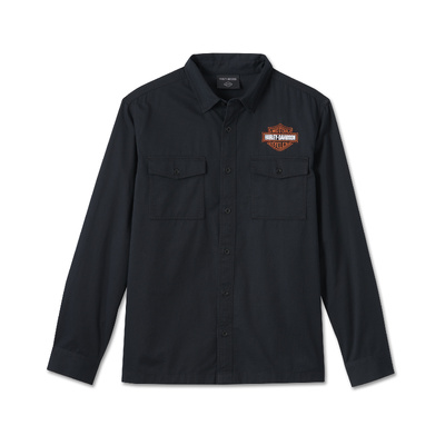 Harley-Davidson Men&#39;s Bar &amp; Shield Long Sleeve Shirt