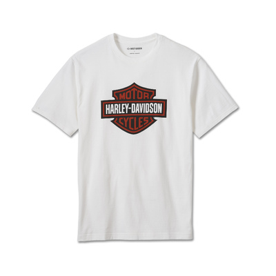 Harley-Davidson Men&#39;s Bar &amp; Shield Tee - White