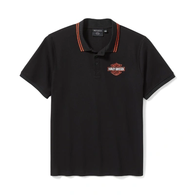 Harley-Davidson Bar &amp; Shield Pique Polo - Harley Black