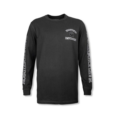 Harley-Davidson Willie G Skull Long Sleeve Tee - Harley Black