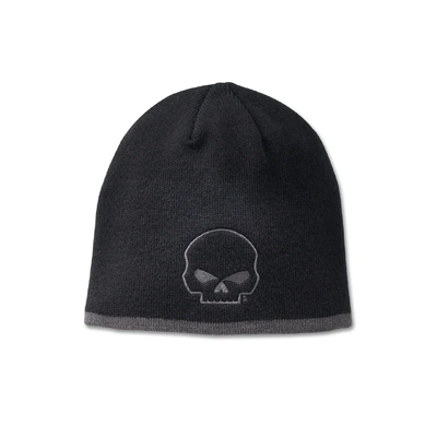 Harley-Davidson Willie G Skull Knit Beanie - Black Beauty