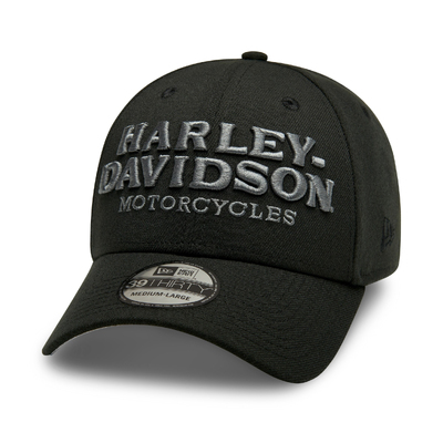 Mens Embroidered Graphic  39THIRTY Cap - Black