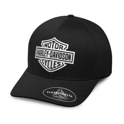 Mens Performance Logo Cap with Delta Technology - Black