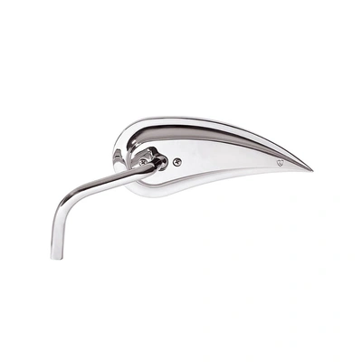Rad III Teardrop Mirror with Steel Stem - Chrome. Fits Left