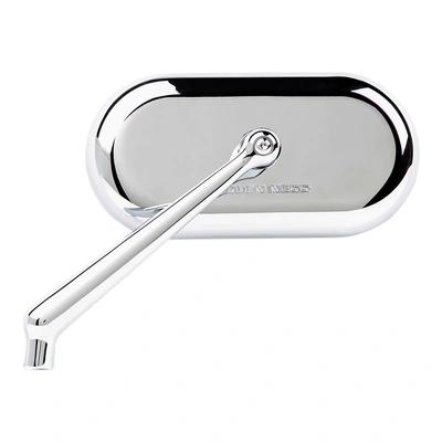 Forged Oval Mirror - Chrome. Fits Left